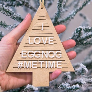 Letterboard Ornament Christmas Tree Set of 2 image 8