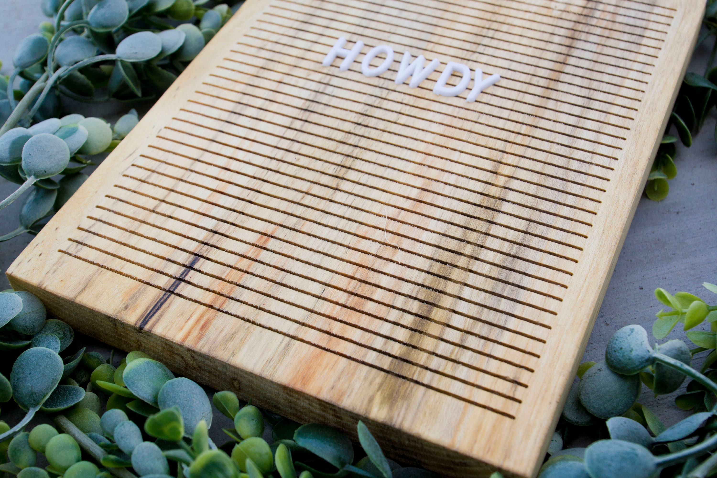 Wooden Letter Board 8x10 Spalted Maple Letterboard, Message Board