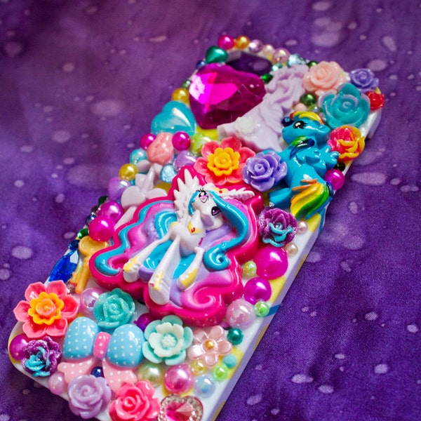 Princess Celestia Deco custodia per iPhone 5. Uno di un genere kawaii lolita fairy kei stile carino My Little Pony L'amicizia è magica accessorio