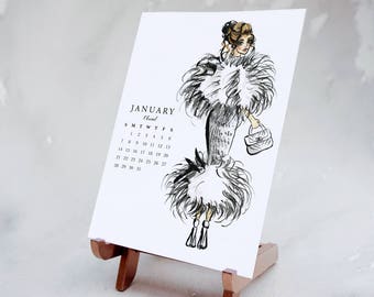 Girly calendar | Etsy
