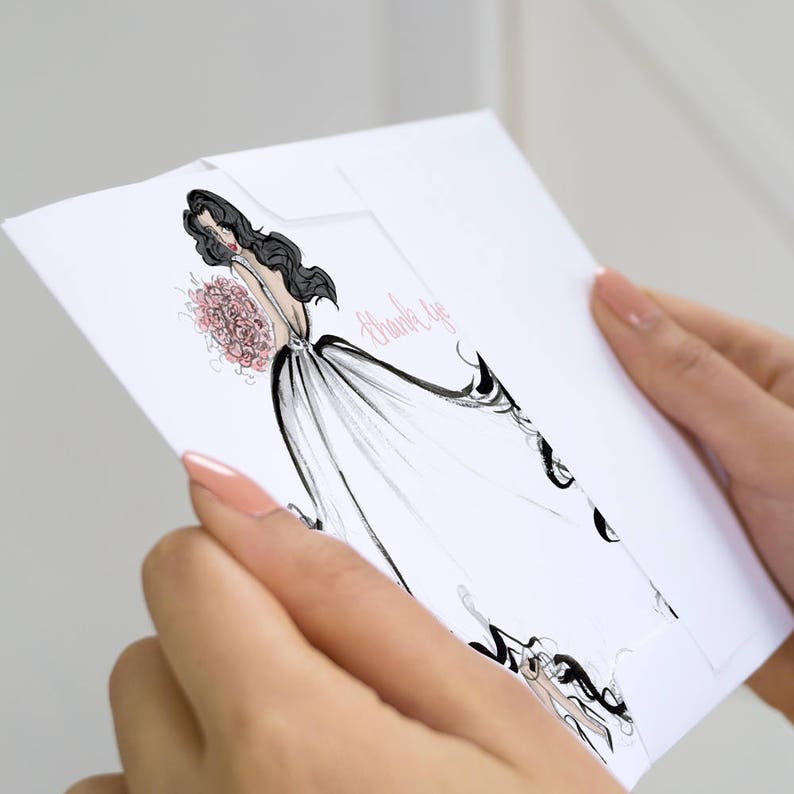 Wedding Thank You Cards Thank You from the Future Mrs Bridal Shower Thank You Cards Set of 10 Notecards Bridal Shower Thank You Notes