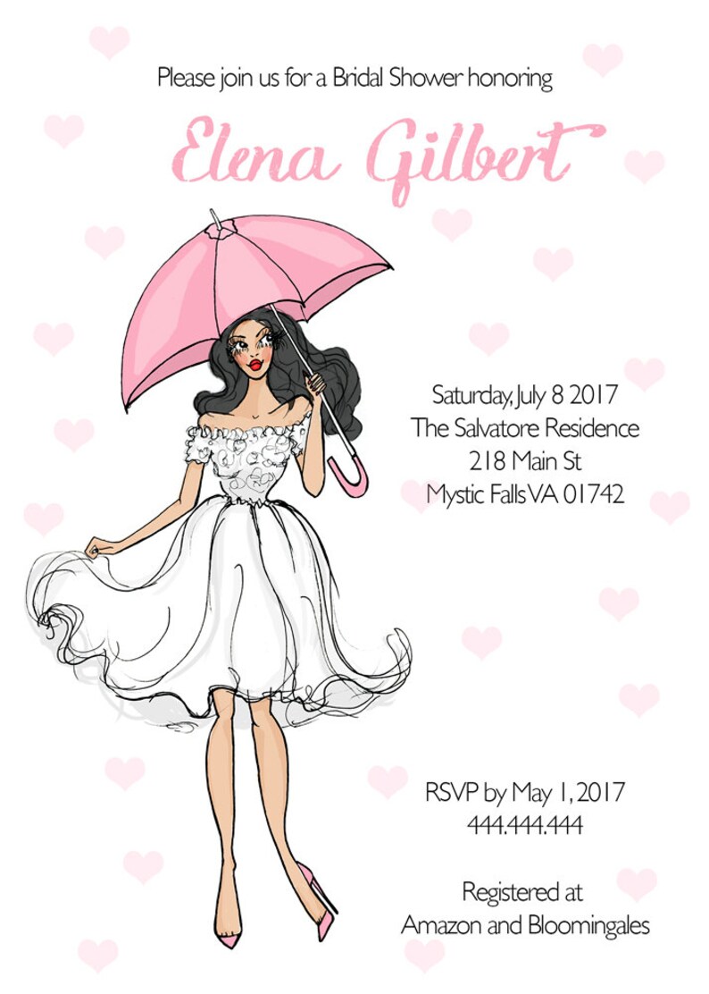 Bridal Shower Invitation Printed Bridal Shower Invites Etsy