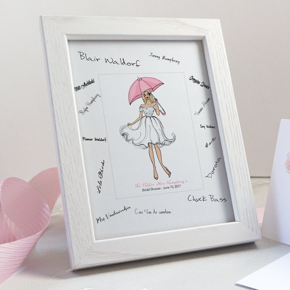 Bridal Shower Guest Book Alternative Bridal Shower Gifts for Etsy