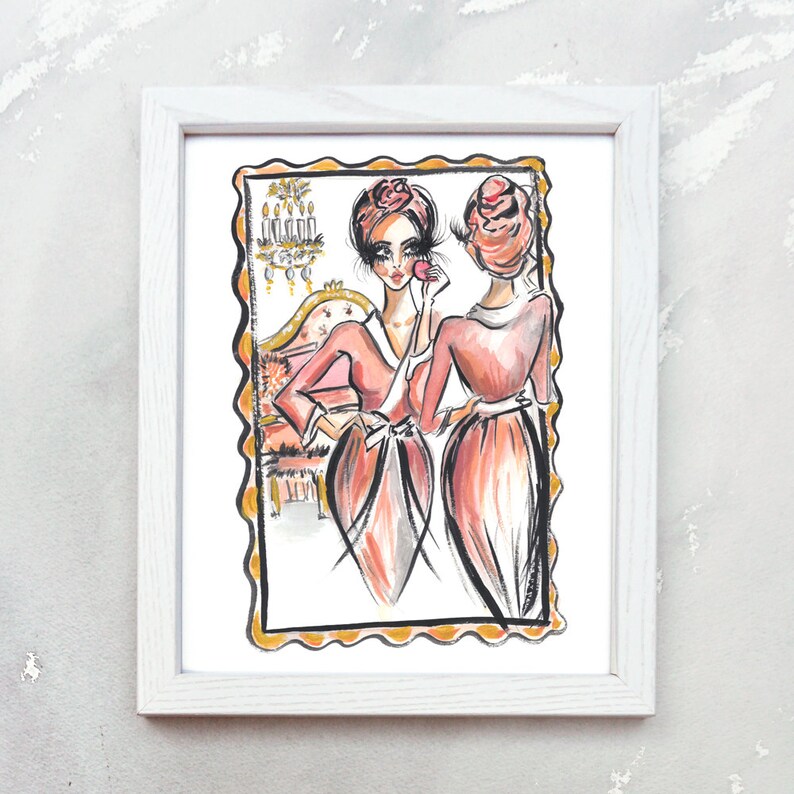 Vanity Wall Decor Bathroom Wall Decor Ideas Fashion Wall | Etsy