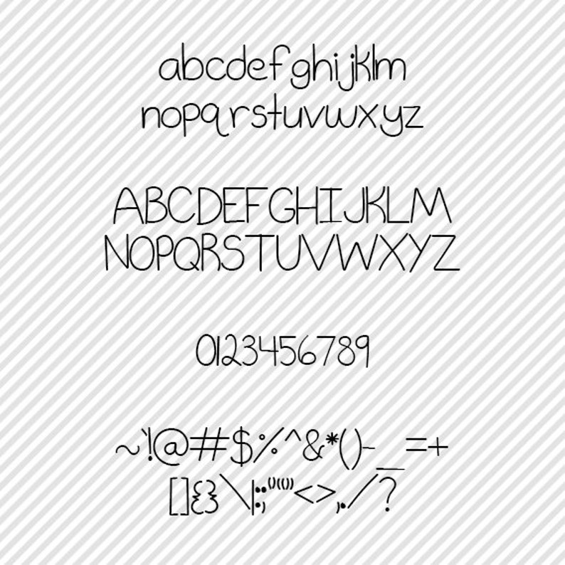Personal Touch Digital Handwriting Font Hand Written TTF Etsy