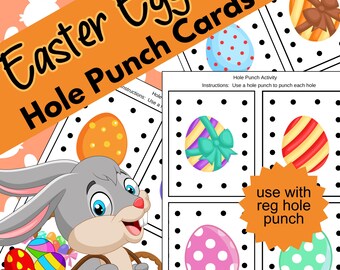 Pasen-perforatoractiviteiten Kleuterschool, activiteit fijne motoriek, leeractiviteit, montessori, fijne motoriek, paaseieren