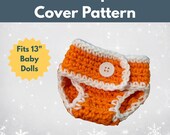 Crochet Diaper Cover Pattern for 13 Inch Dolls - Fits Over Disposable Doll Diapers