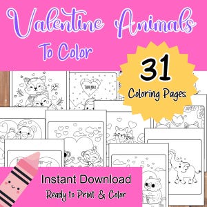 Valentine&#39;s Day Coloring Pages Animal Coloring Pages Kid&#39;s Valentine Coloring Pages Valentine Coloring Sheets Printable Valentine