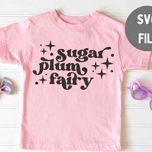 Sugar Plum Fee SVG / Little Girl Christmas / Süßes Mädchen Weihnachten SVG / Weihnachten für Mädchen / Fee SVG / Christmas Fairy svg / Sugar Plum
