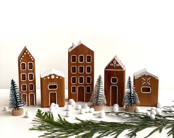 Wood Gingerbread Houses