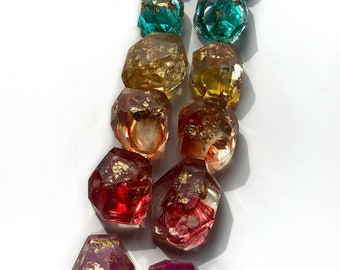 Rainbow Resin Gemstones