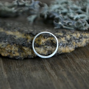 Sterling silver nose ring, simple nose ring, boho nose earring, nose ring, recycled sterling silver hoop, boho gipsy nose hoop, nose hoop