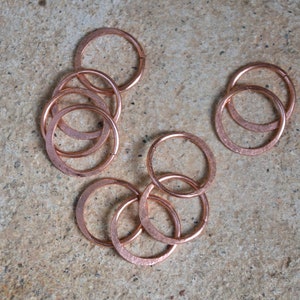 Einfacher Kupferreifen,einfacher Kupferohrring,gehämmerter Ohrknorpelreif,grundlegender Ohrknorpelreif, 8mm-Reifen, 7mm-Reifen, 6mm-Reifen