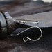 Sterling silver handmade ear hooks, sterling ear hooks, big sterling ear hooks, sterling ear wire, hammered sterling silver earring hooks