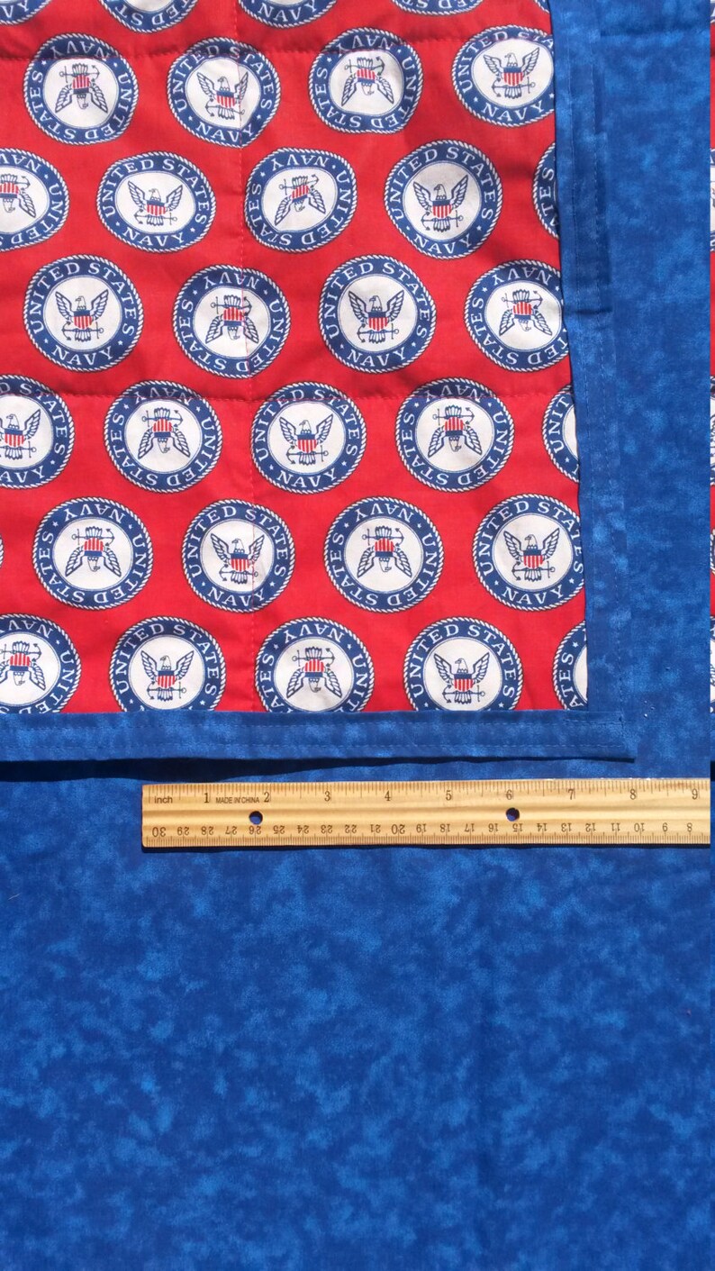 U S Navy I Spy Baby Toddler Quilt