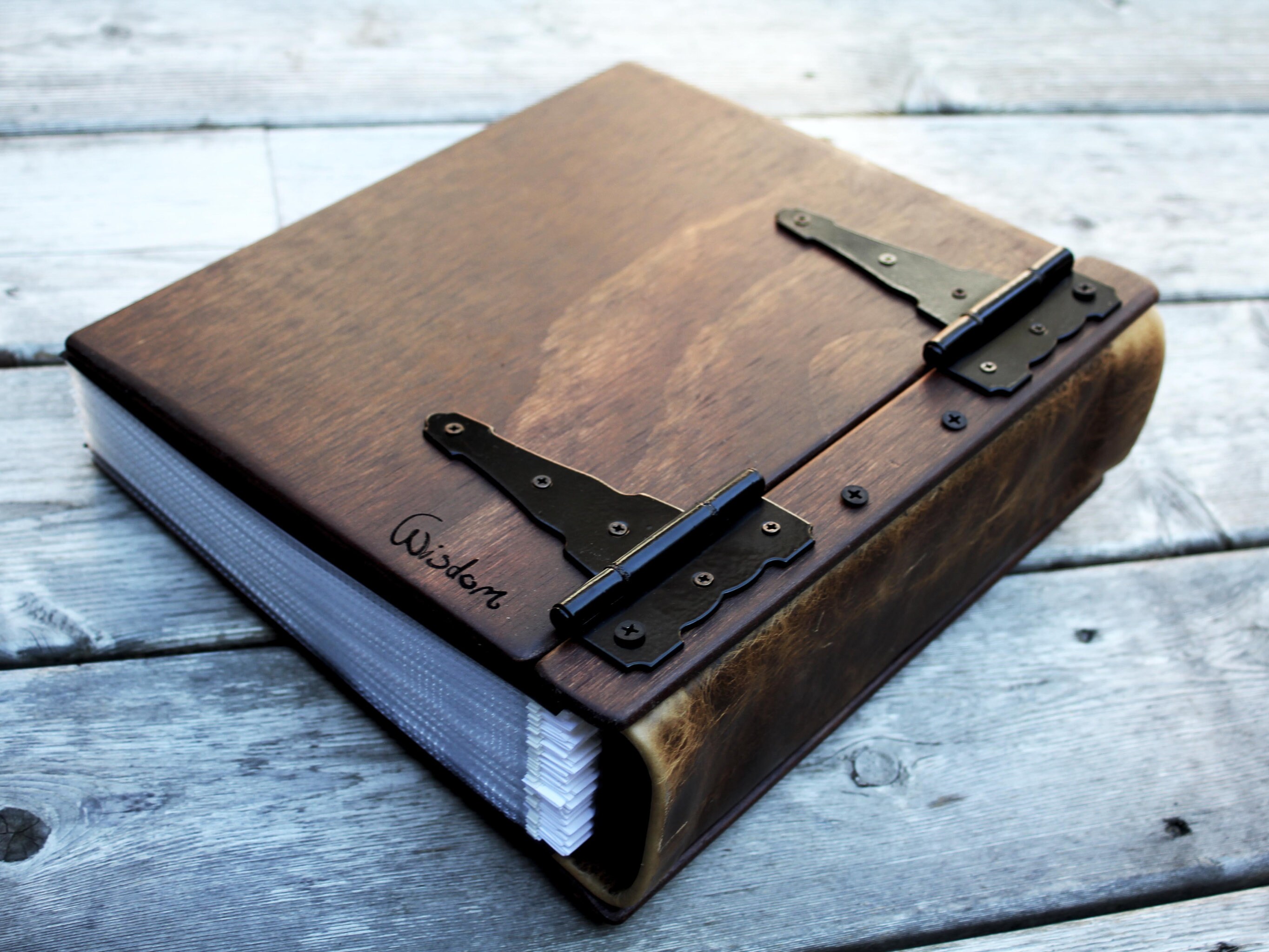 Unique Wood Photo Album Journal Dandelion Artist Etsy