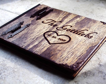 Rustic Wedding Guest Book, Wedding Guest Book W/ Rustic Charm, Rustic Wood Guest Book, Unique Rustic Wedding Guest Book, Rustic Wedding Book