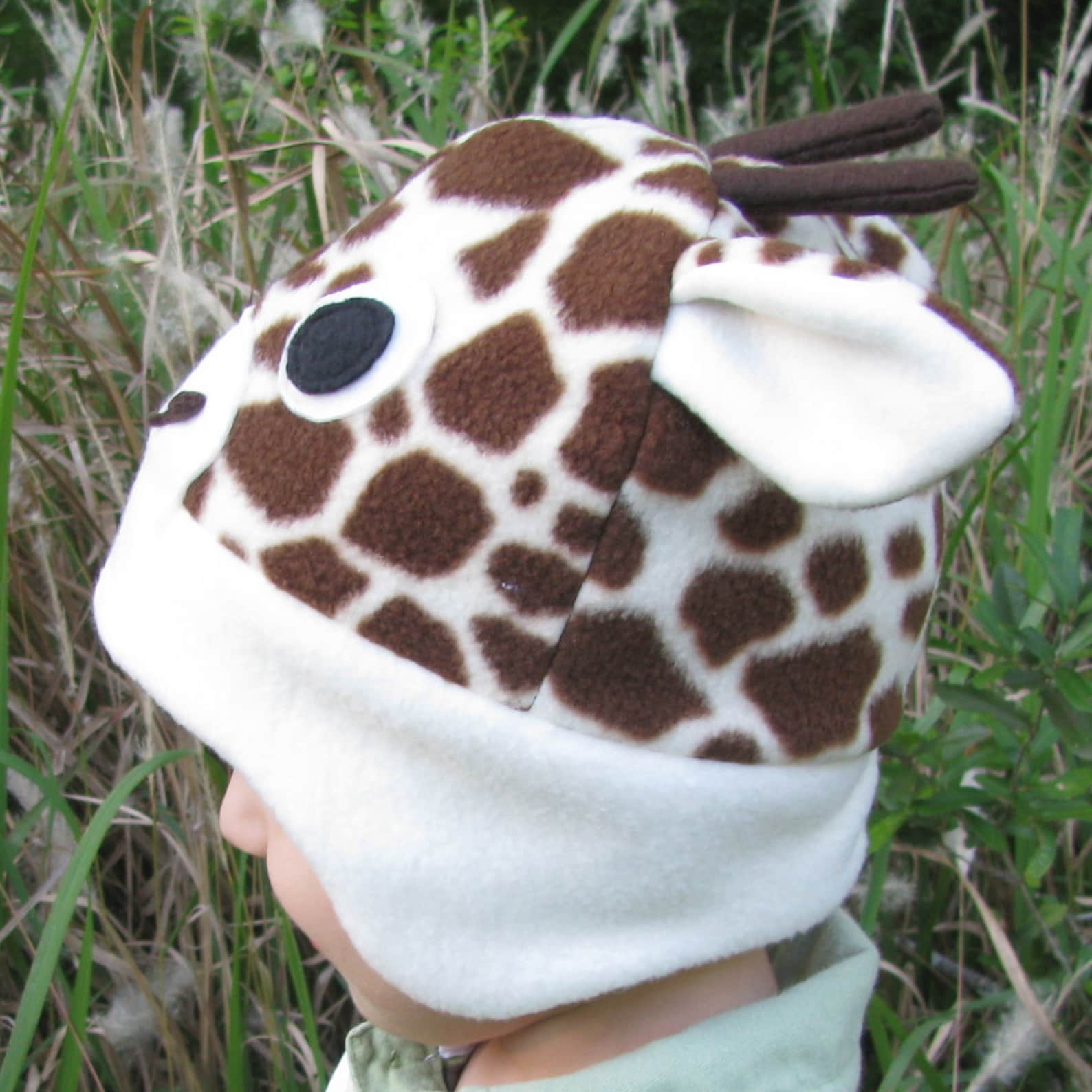 Giraffe Hat Pattern PDF Sewing Pattern Fleece Giraffe Hat Animal Hat