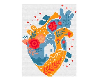 Love is Everything / Home Heart Cross Stitch Pattern / Love is Home Cross Stitch / Heart Cross Stitch / Home is Where The Heart is Stitch