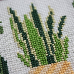 Homely Houseplants V1 2020 Cross Stitch Kit / Plant Collage Embroidery / Plant SAL / Plant Stitch Kit / Plant Cross Stitch image 5