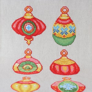 Christmas Ornaments Cross Stitch Pattern Bauble Modern Cross Stitch Sale Multi Buy Deal Instant Download PDF Gift Xmas Crafts Gift Idea image 8