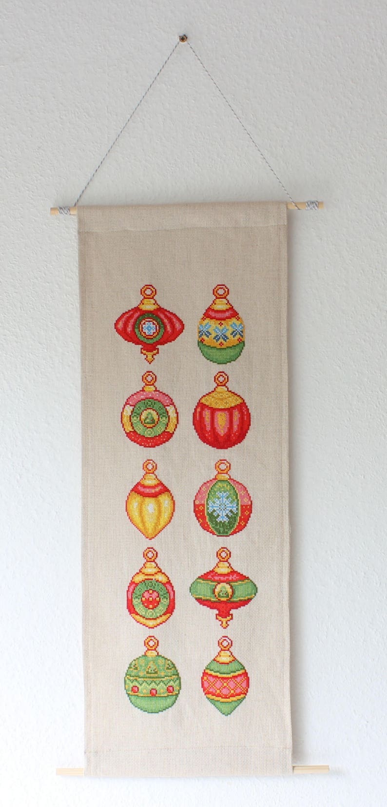 Christmas Ornaments Cross Stitch Pattern Bauble Modern Cross Stitch Sale Multi Buy Deal Instant Download PDF Gift Xmas Crafts Gift Idea image 3