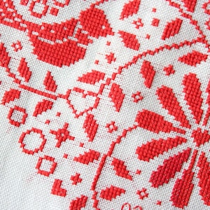 Red Heart Cross Stitch Pattern / Scandinavian Cross Stitch / Heart Embroidery / Folk Art Embroidery / Valentine Cross Stitch / Personalized image 6