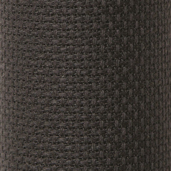 Zweigart 14 Count Aida Fabric Black, 100% Cotton Cross Stitch Cloth, Needlework DIY Crafting