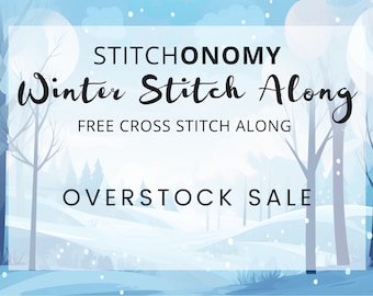 OVERSTOCK SALE Winter 2024 Stitch along / Winter 2023 Stitch along / Snowflake Needle Minder / Riviera Aqua Fabric 14 CT