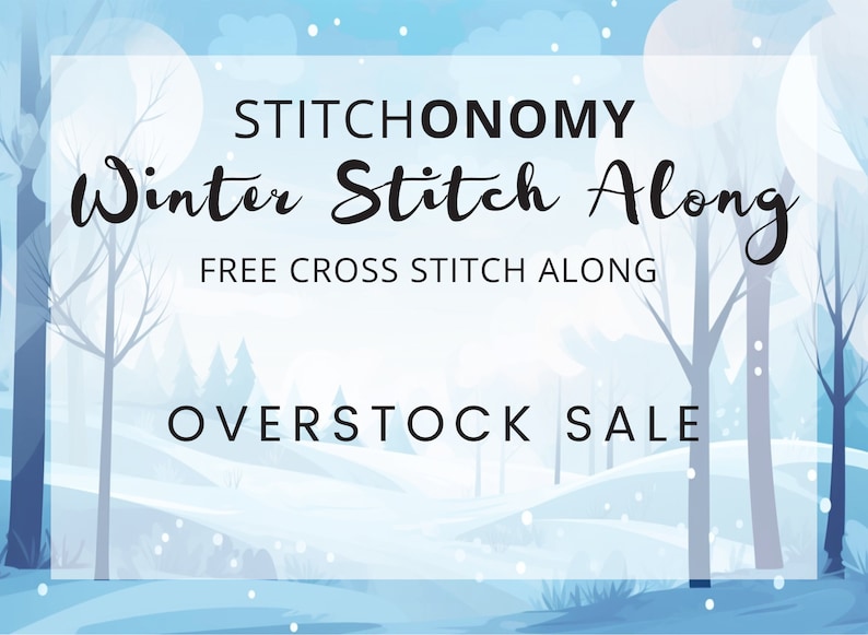 OVERSTOCK SALE Winter 2024 Stitch along / Winter 2023 Stitch along / Snowflake Needle Minder / Riviera Aqua Fabric 14 CT image 1