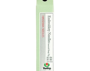 Conjunto de agulhas de bordado Tulipa, agulhas de ponto cruz japonesas, presente para artesanato com agulha