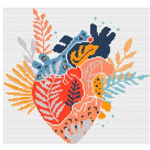 Liebe ist alles Kreuzstichmuster, romantisch PDF