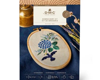 Hydrangea Embroidery Kit, Yumiko Higuchi Floral Needlecraft Set