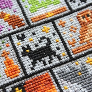 Halloween Cross Stitch Pattern SAL 2020 / Sampler Halloween / Spooky Stitch / 31 Spooky Mini Cross Stitch Patterns image 2