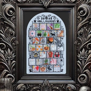 Halloween Cross Stitch Pattern SAL 2020 / Sampler Halloween / Spooky ...