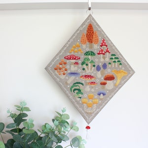 Fantastic Fungi SAL Cross Stitch Pattern / Mushroom Cross Stitch / Nature Pattern / Shrooms / Magic Mushrooms / Mushroom Embroidery Pattern image 1