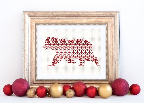 Bear Cross Stitch Pattern Boar Sow Animal Modern Cross Stitch Collage bear-cross-stitch-pattern-boar-sow-animal-modern-cross-stitch-collage
