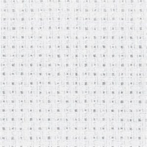 May include: Close-up of a white fabric with a woven texture. The weave pattern is a grid of small, evenly spaced squares, with subtle variations in the white threads creating a textured appearance.