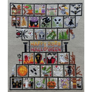 A Classic Halloween Stitch Along 2023 / Classic Halloween SAL / Halloween Embroidery / Spooky Stitch / 31 Spooky Cross Stitch Patterns