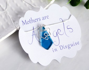 Mothers Day Gift From Daughter, Bonus Mom Gift, Angel Pendant, Guardian Angel Necklace