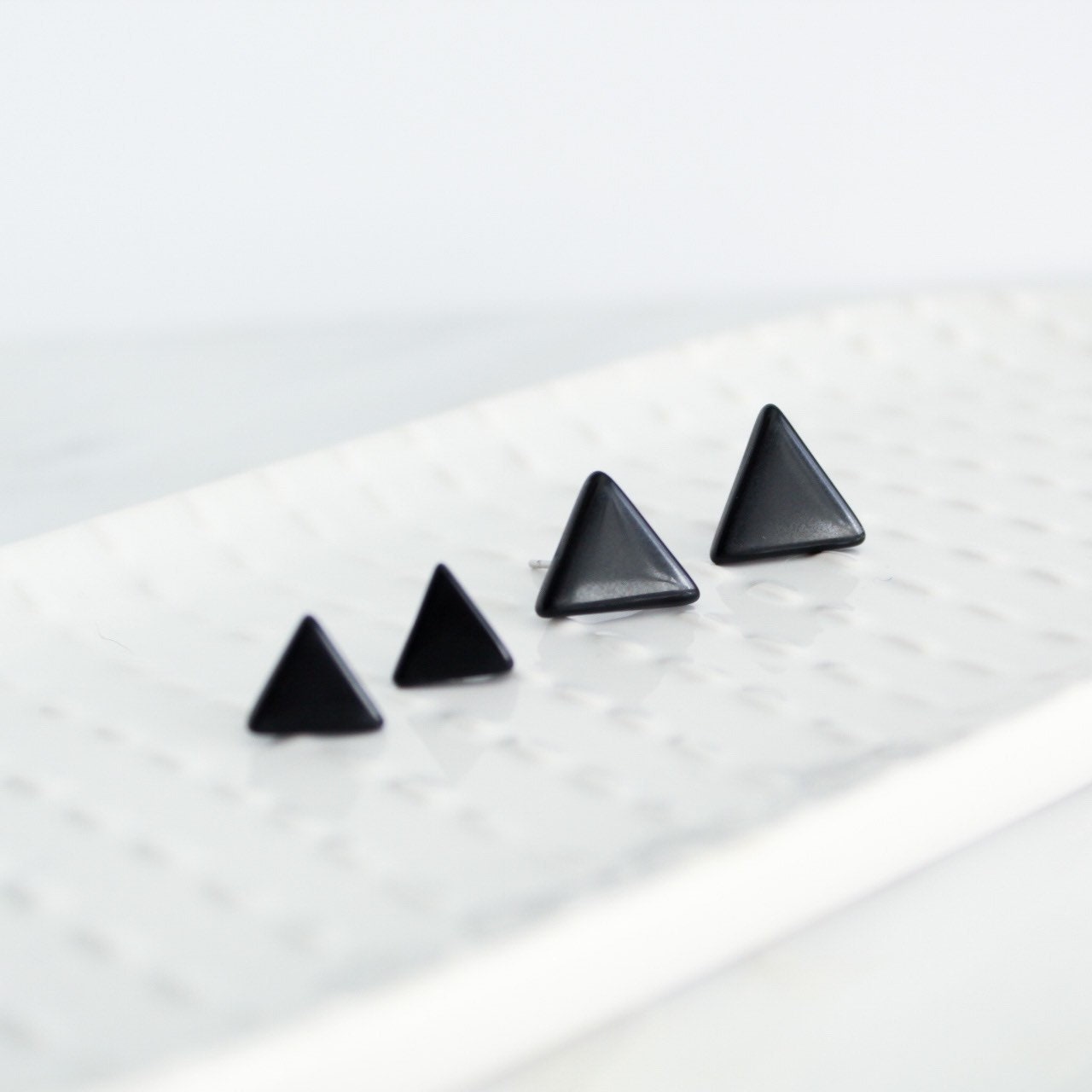 Geometric Jewelry Mothers Day Gift From Daughter Triangle Earrings Stud Teenage Girl Gifts Cubic Zirconia Earrings Stud Sweet 16 Gift