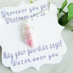 90th Birthday Gift, Great Grandma Gift, Guardian Angel Necklace image 1