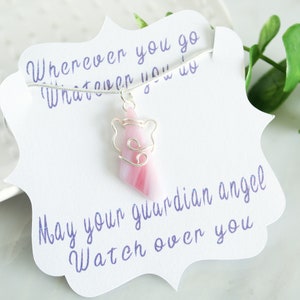 90th Birthday Gift, Great Grandma Gift, Guardian Angel Necklace image 6