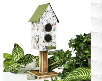 Birdhouse with Perch SVG files for Paper Craft with Cricut, Silhouette Designer Edition Software