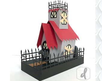 Download 3d Svg Haunted House Etsy