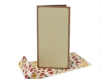 Mini Slimline Card Base and Envelope SVG Files for digital cutting machine Cricut, Silhouette Designer Edition