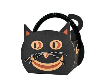 Black Cat Treat Basket