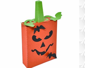 Sliding Box - Jack O Lantern Halloween SVG for Cricut , Silhouette