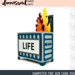 Tarjeta fire box de contenedor de basura 2020 y paneles "Life" en la parte delantera. ¡Dos cartas en una!