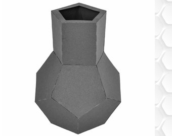 Mod Vase 2 Paper Vase paper craft SVG files for Cricut, Silhouette